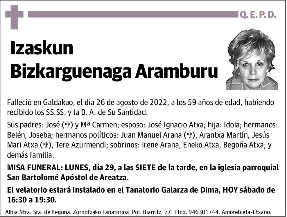 Izaskun Bizkarguenaga Aramburu