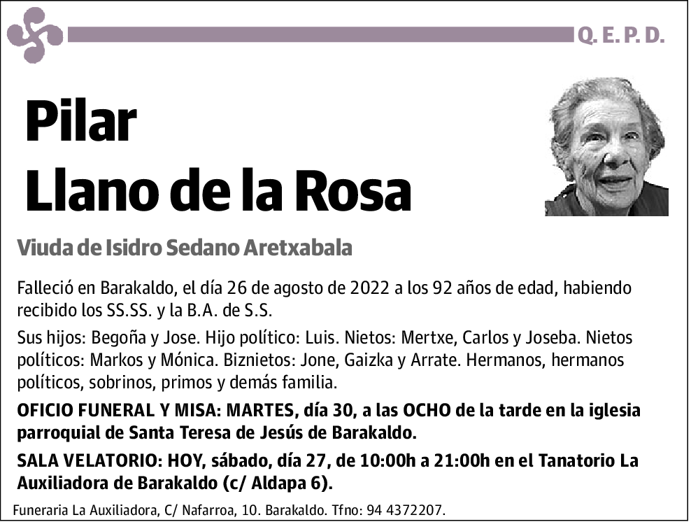 Pilar Llano de la Rosa