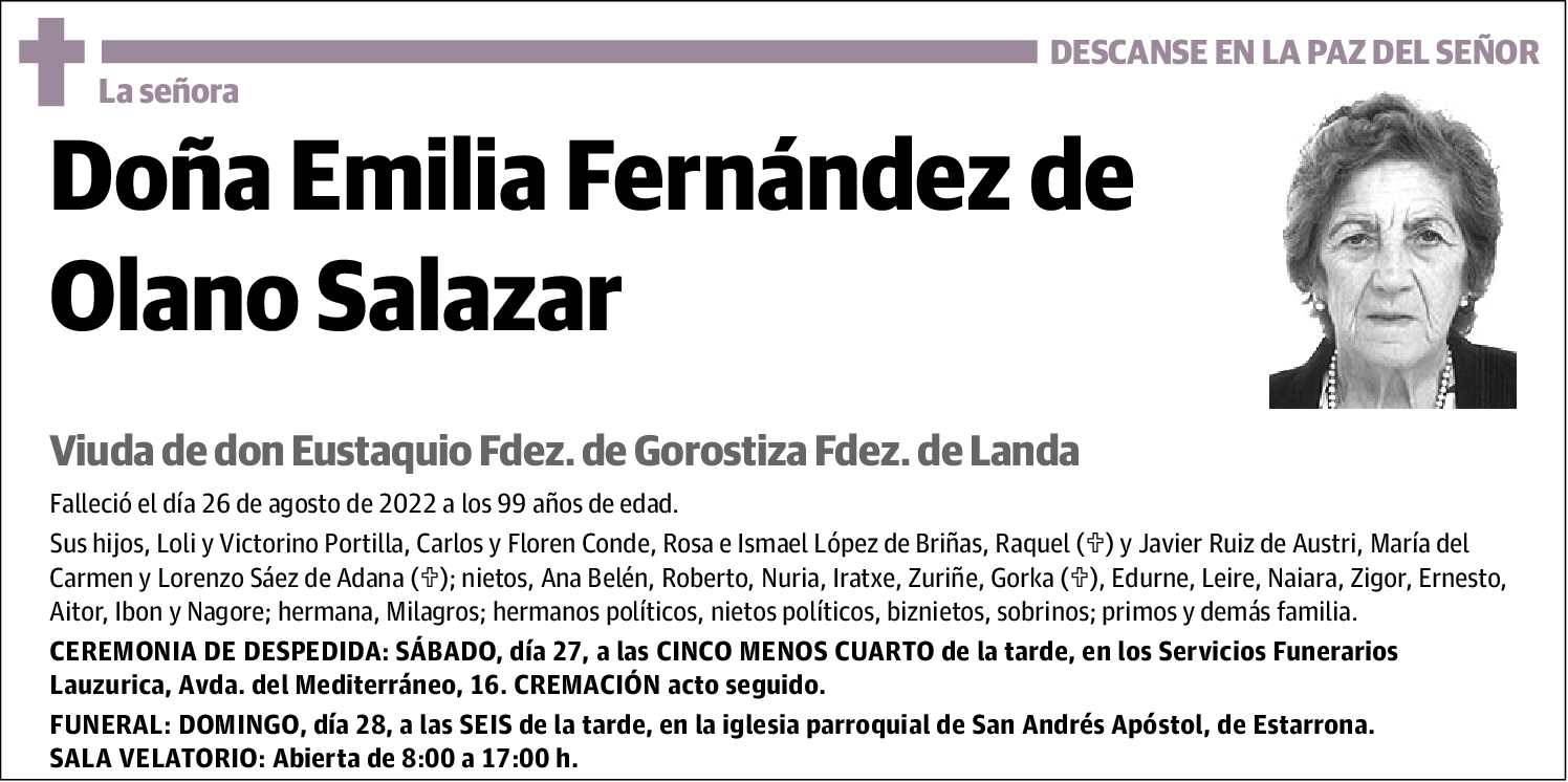 Emilia Fernández de Olano Salazar