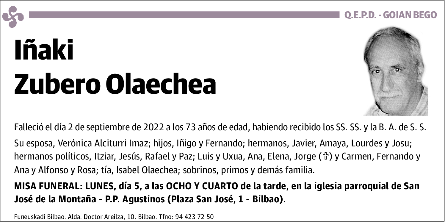 Iñaki Zubero Olaechea