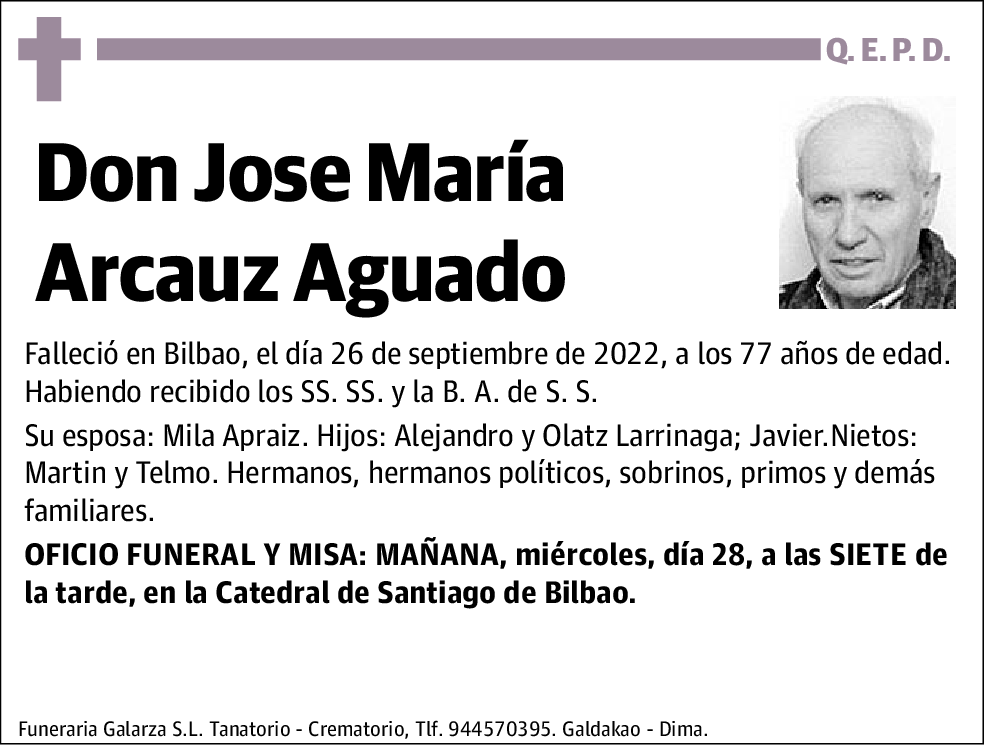 Jose María Arcauz Aguado