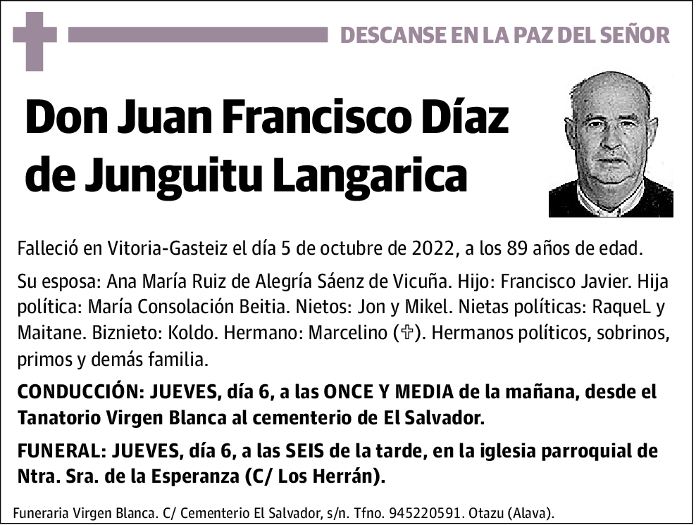 Juan Francisco Díaz de Junguitu Langarica