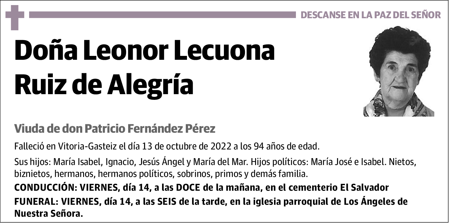 Leonor Lecuona Ruiz De Alegría