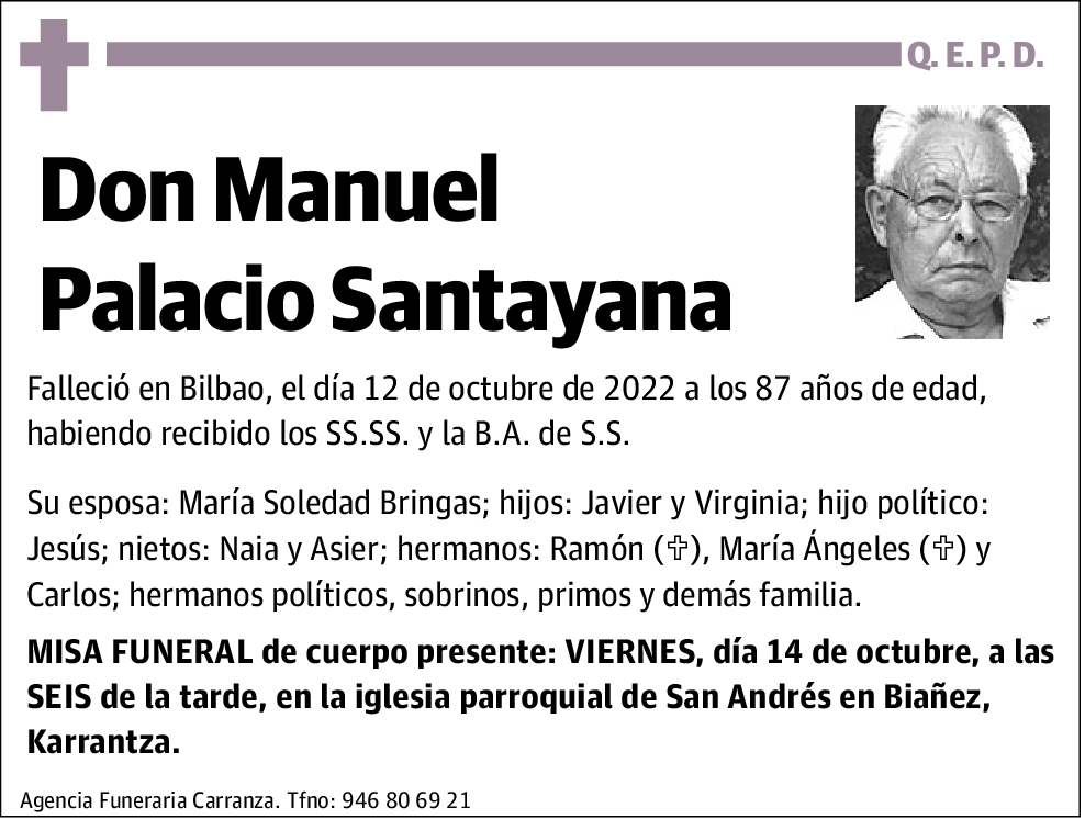 Manuel Palacio Santayana