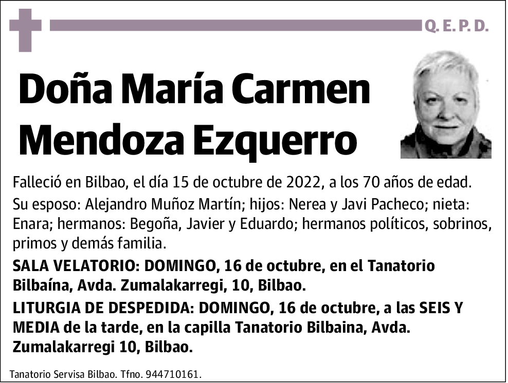 María Carmen Mendoza Ezquerro