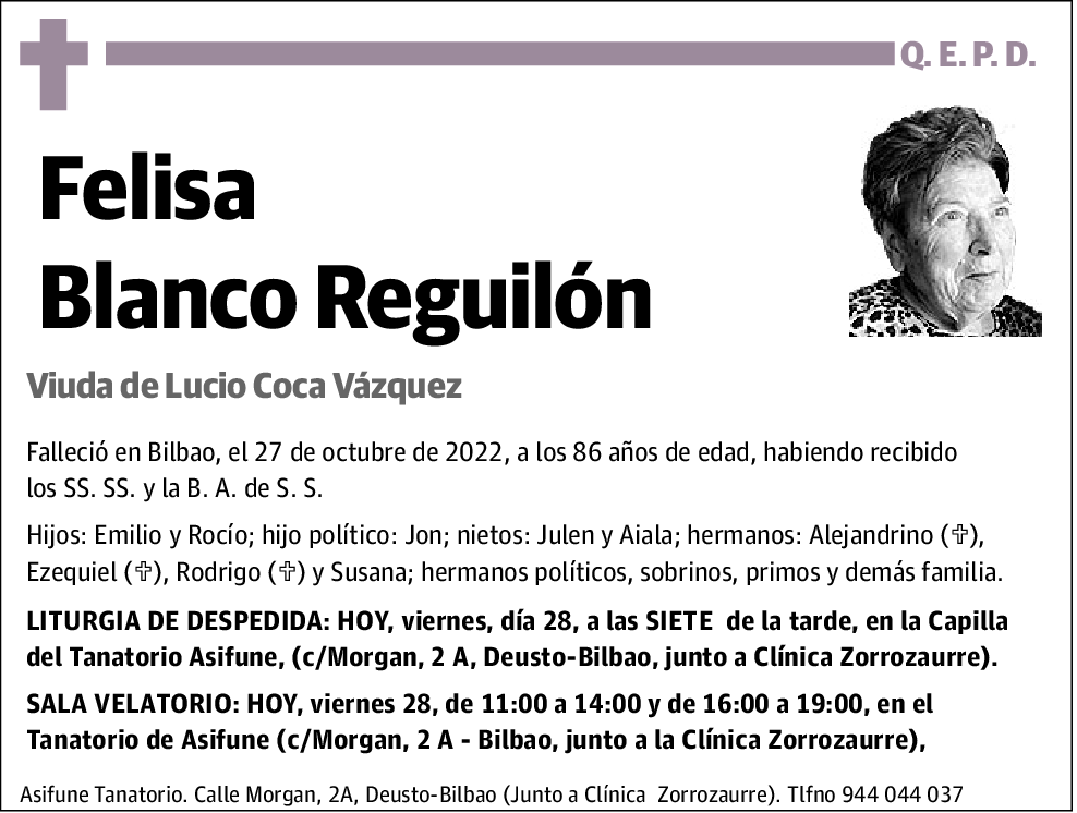 Felisa Blanco Reguilón
