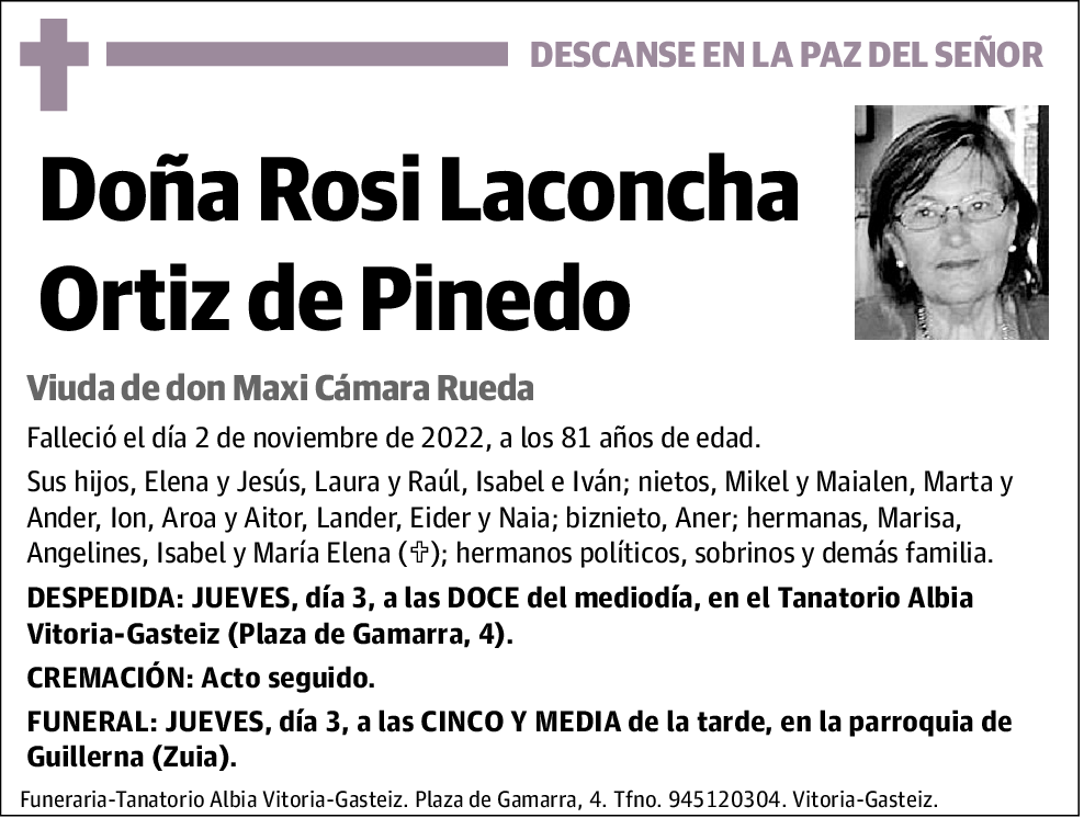 Rosi Laconcha Ortiz de Pinedo