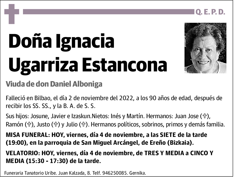 Ignacia Ugarriza Estancona