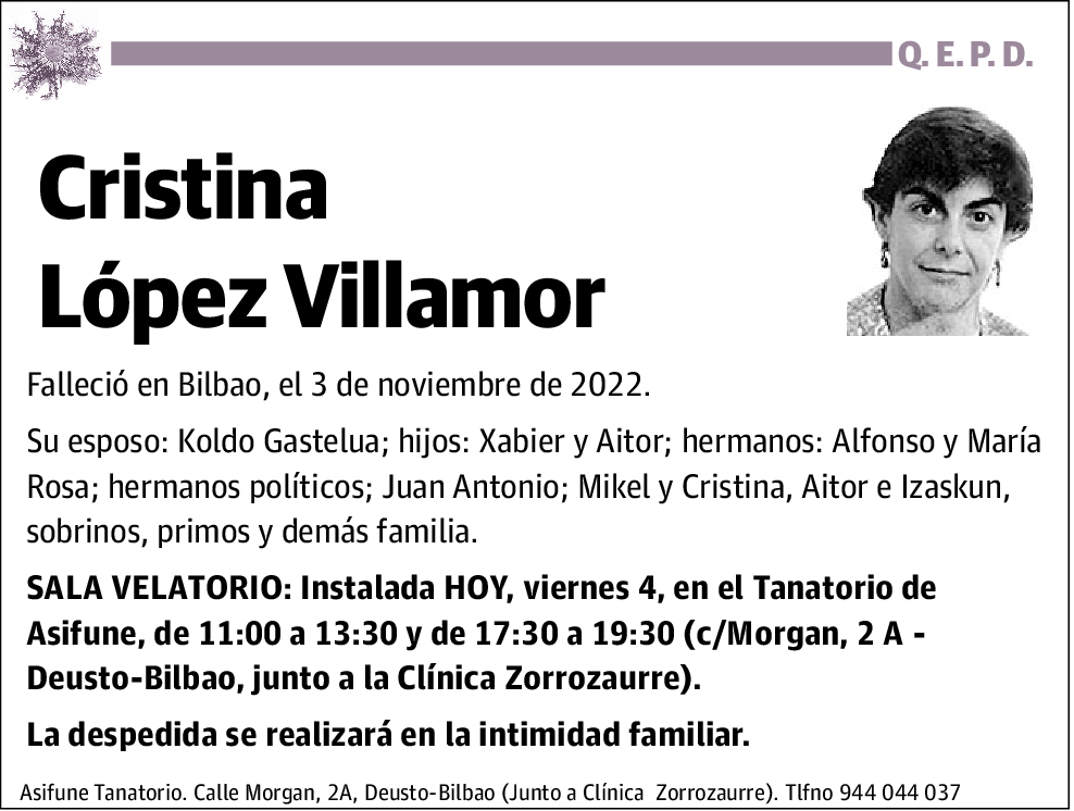 Cristina López Villamor