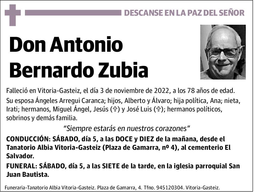 Antonio Bernardo Zubia