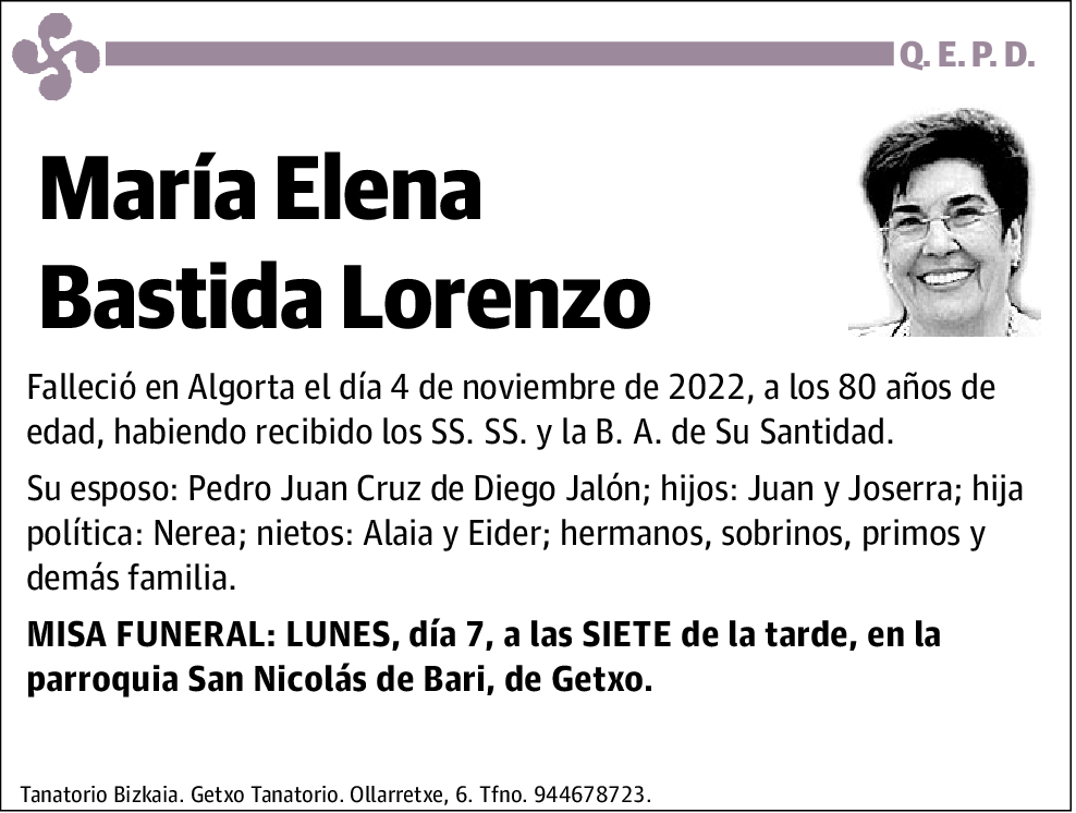 María Elena Bastida Lorenzo