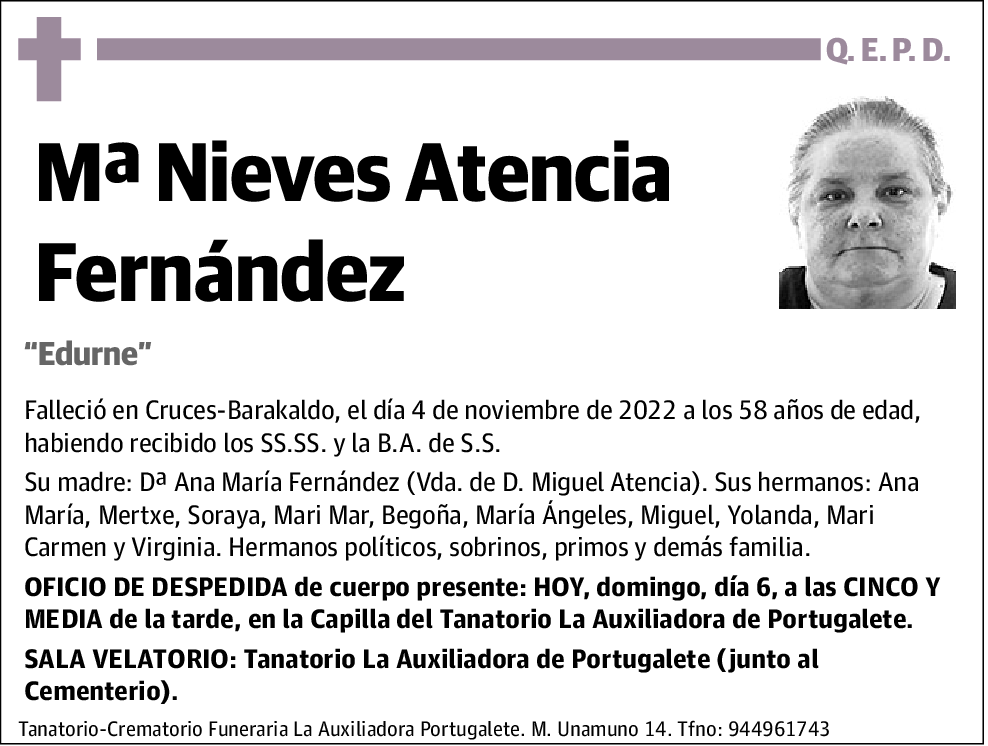 Mª Nieves Atencia Fernández