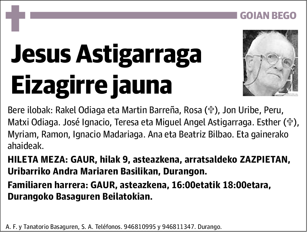 Jesus Astigarraga Eizagirre