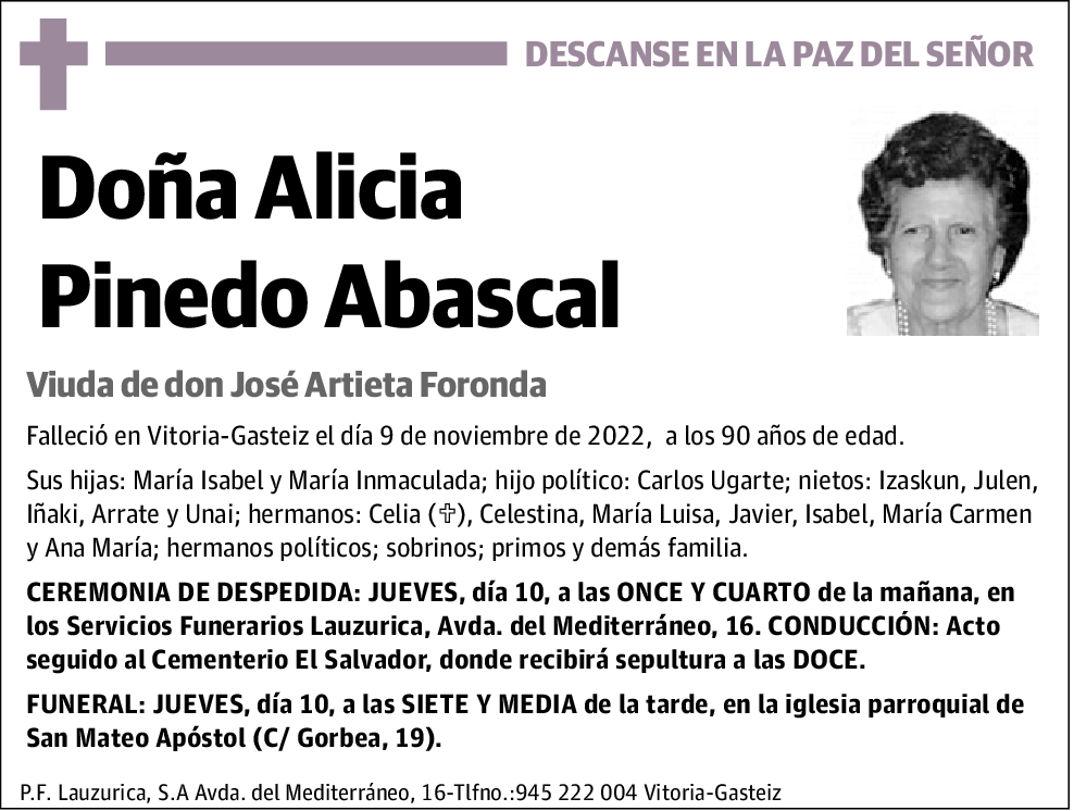 Alicia Pinedo Abascal