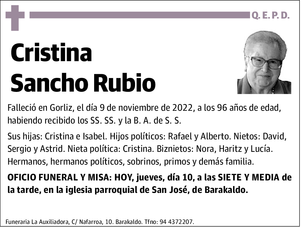 Cristina Sancho Rubio