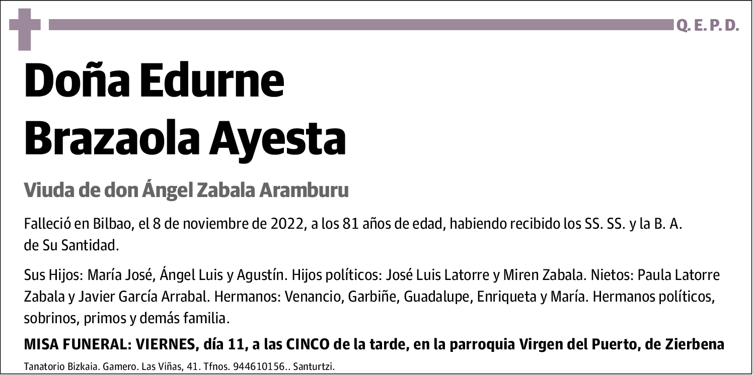Edurne Brazaola Ayesta