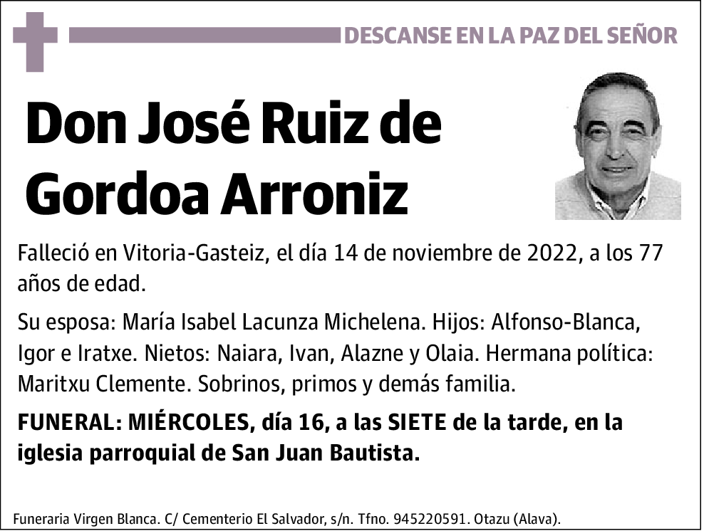 José Ruiz de Gordoa Arroniz