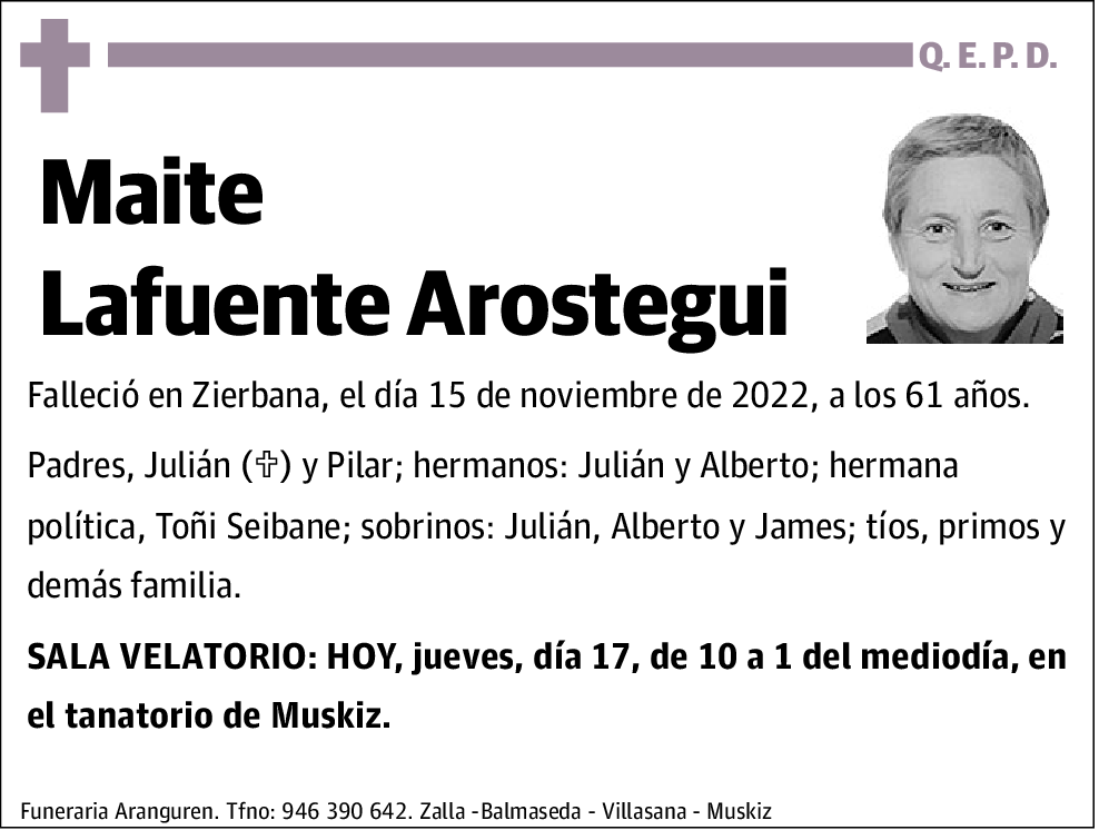 Maite Lafuente Arostegui