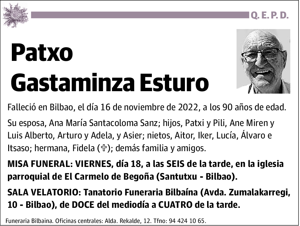 Patxo Gastaminza Esturo