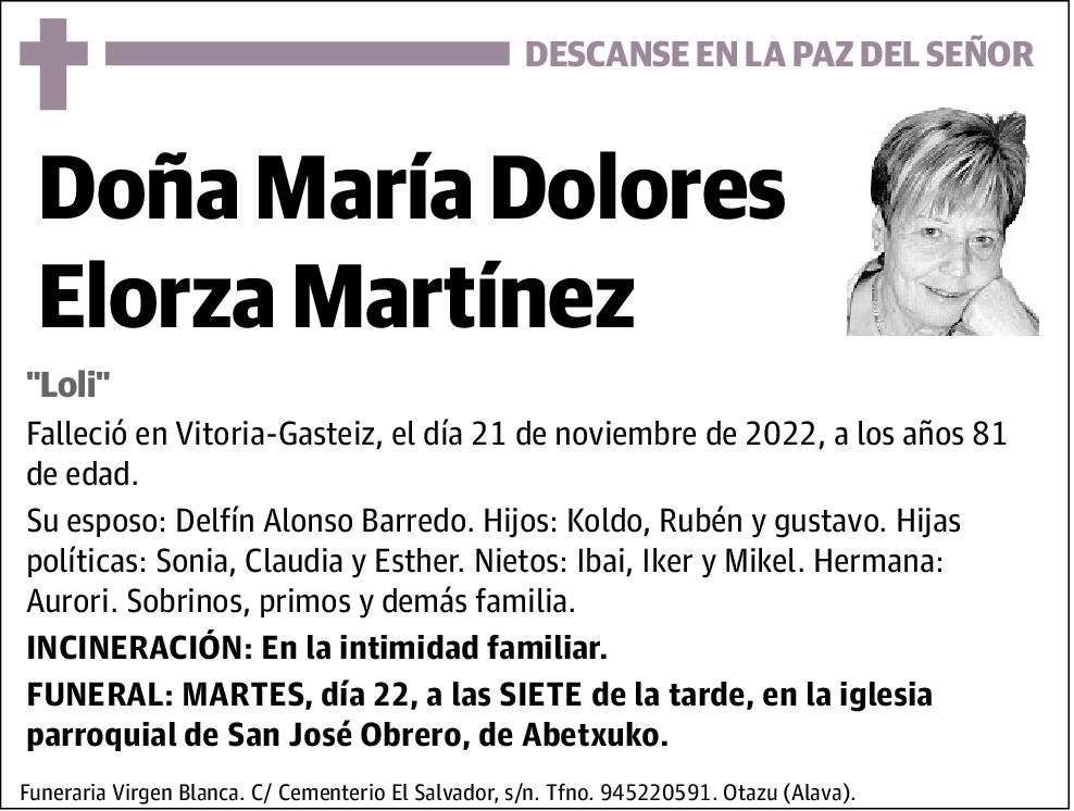 María Dolores Elorza Martínez