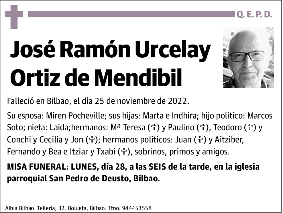 José Ramón Urcelay Ortiz de Mendibil