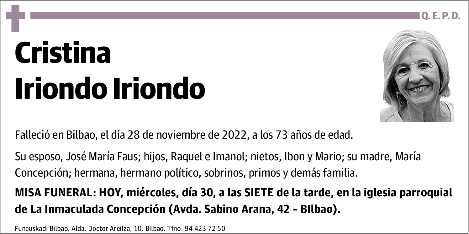 Cristina Iriondo Iriondo