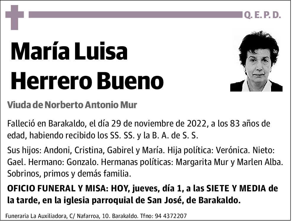 María Luisa Herrero Bueno