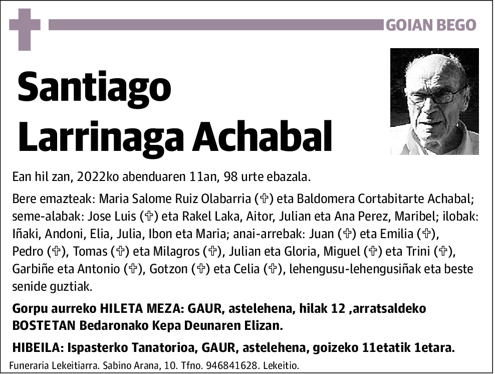 Santiago Larrinaga Achabal