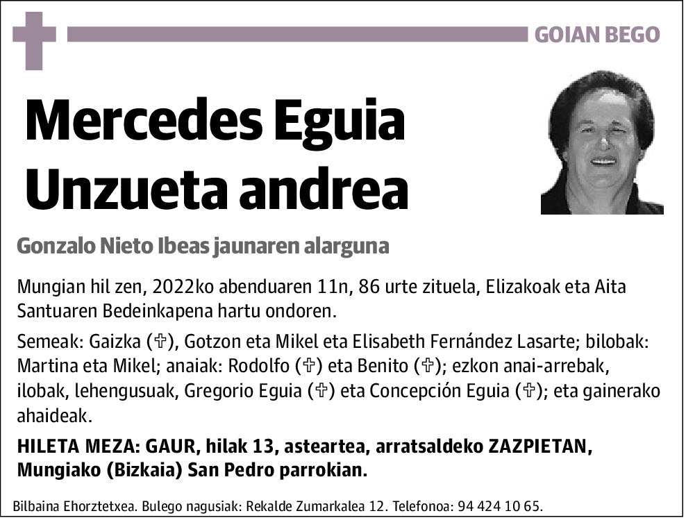 Mercedes Eguia Unzueta