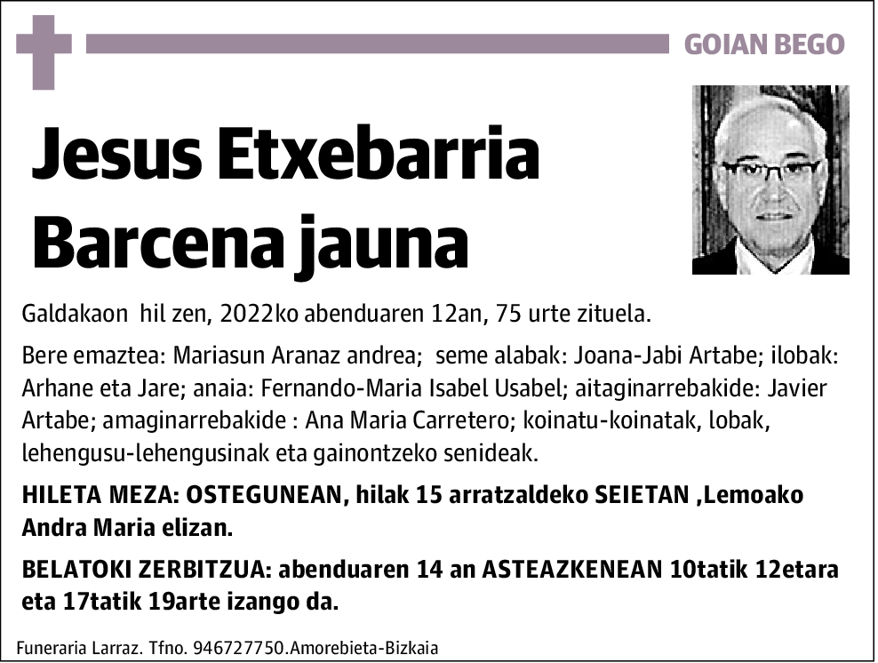 Jesus Etxebarria Barcena