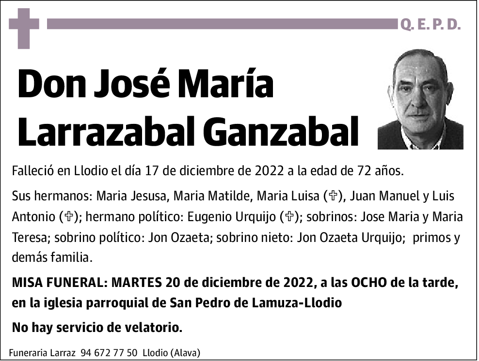 Jose María Larrazabal Ganzabal