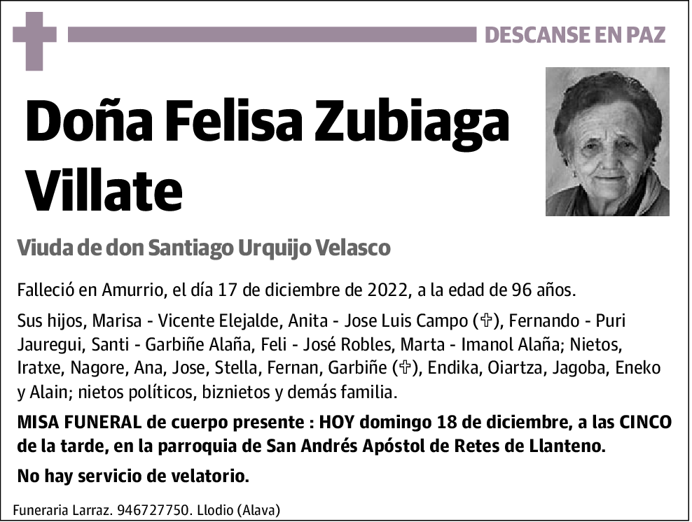 Felisa Zubiaga Villate