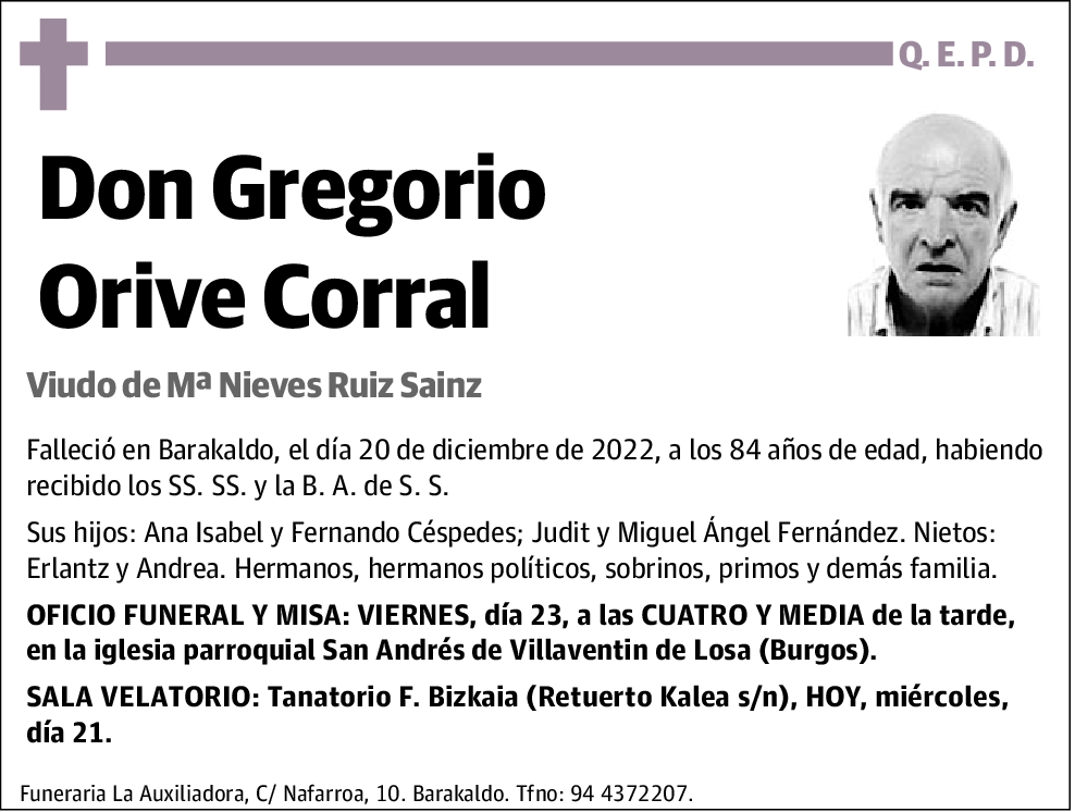 Gregorio Orive Corral