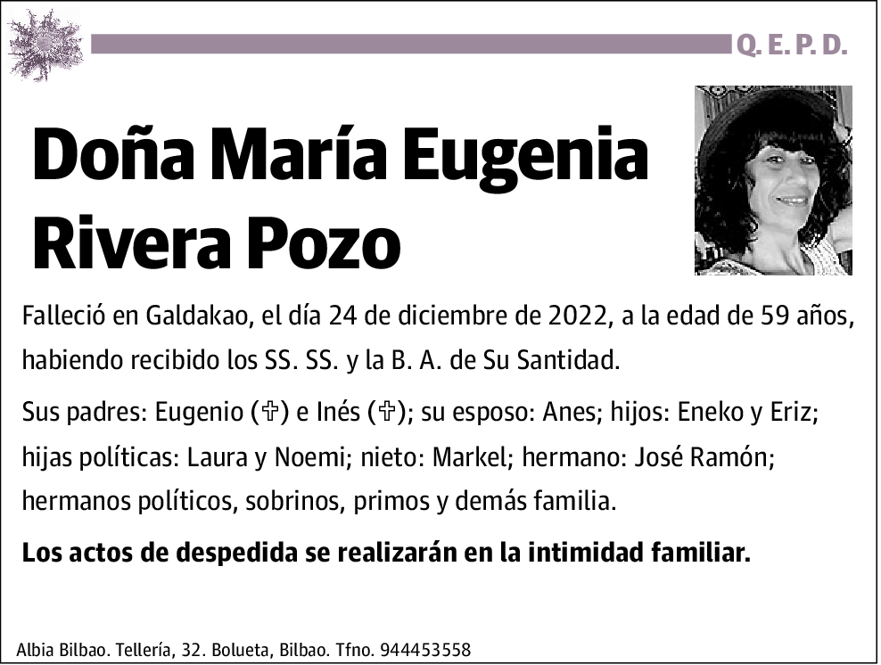 María Eugenia Rivera Pozo