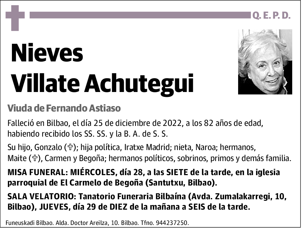 Nieves Villate Achutegui