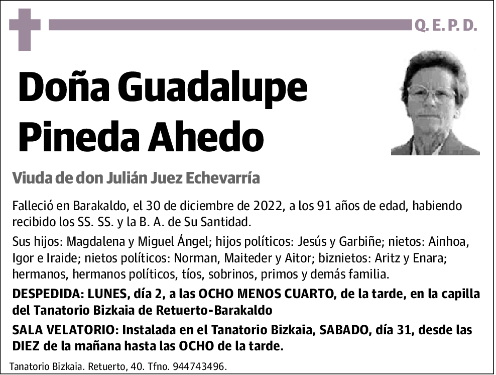 Guadalupe Pineda Ahedo