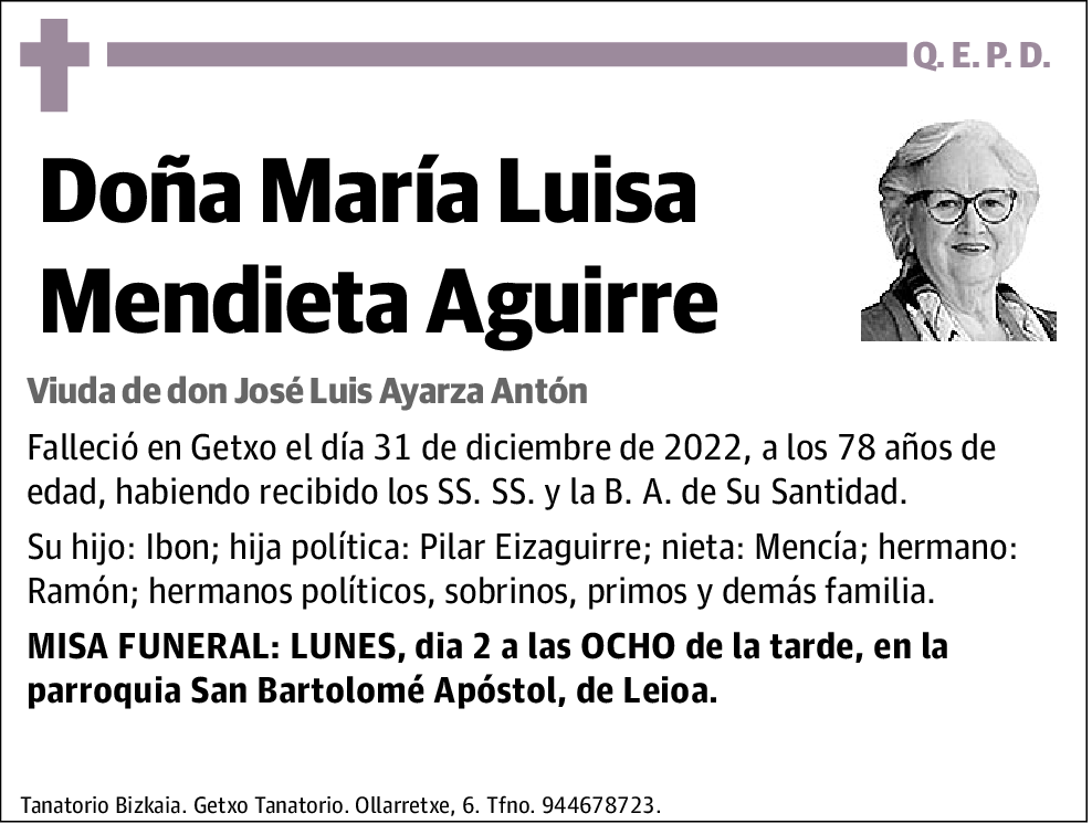 María Luisa Mendieta Aguirre