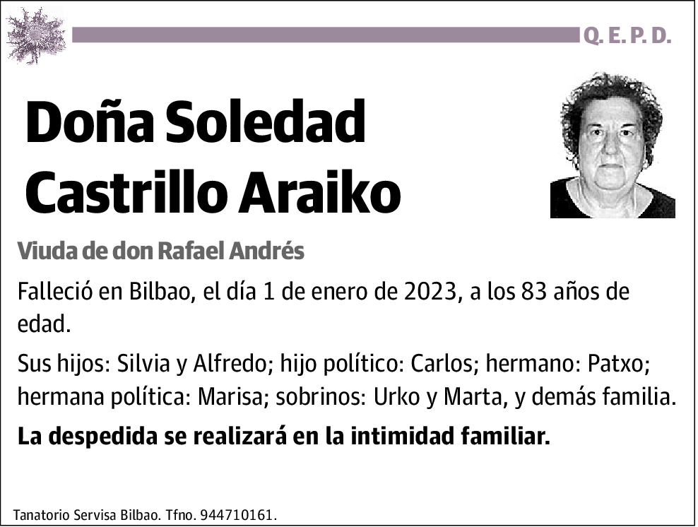 Soledad Castrillo Araiko