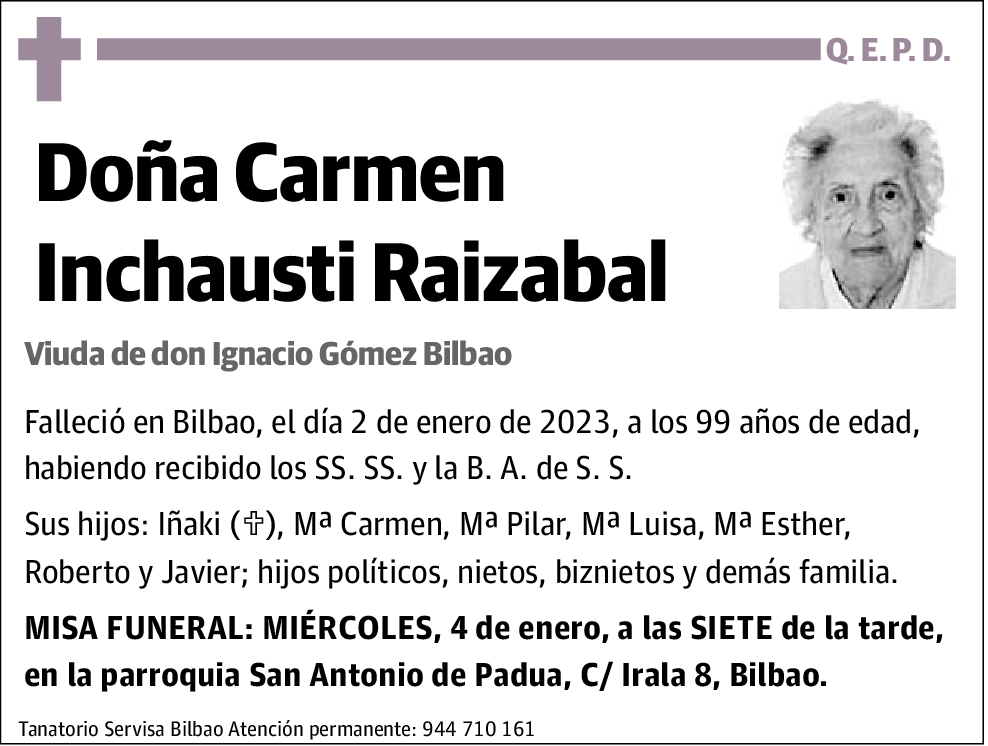 Carmen Inchausti Raizabal