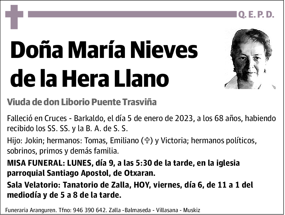 María Nieves de la Hera Llano