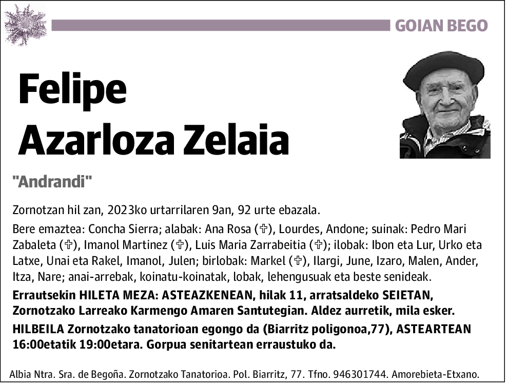 Felipe Azarloza Zelaia