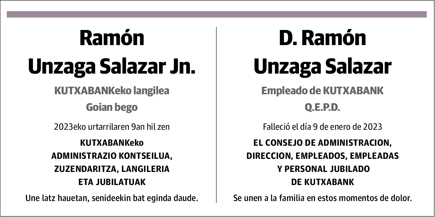 Ramón Unzaga Salazar