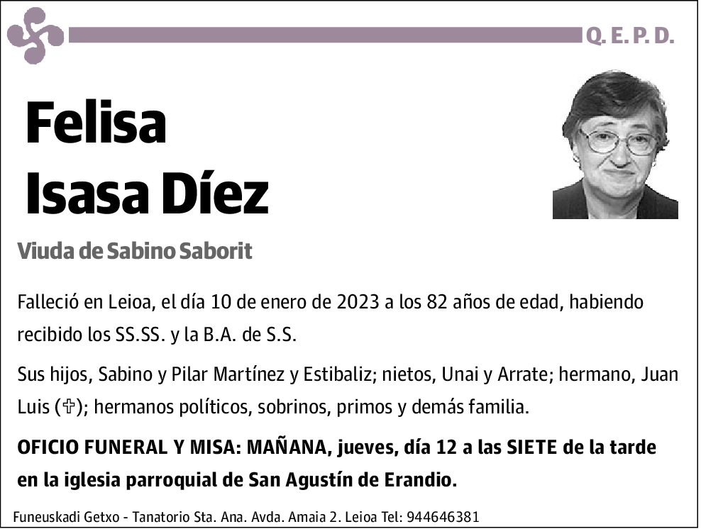 Felisa Isasa Díez