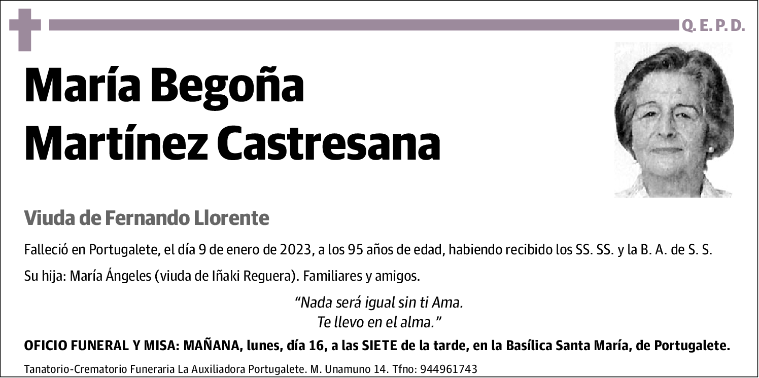 María Begoña Martínez Castresana