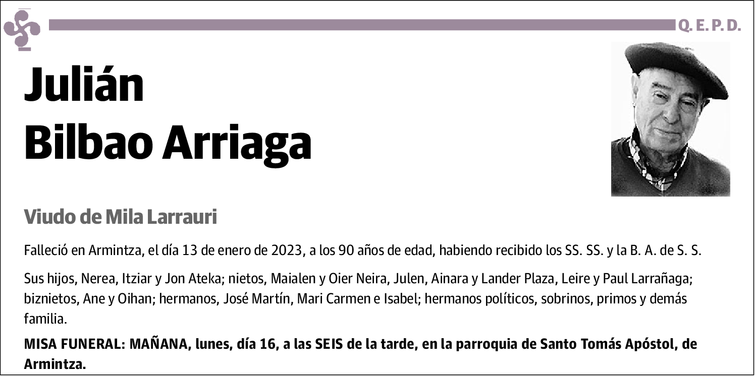 Julian Bilbao Arraiaga