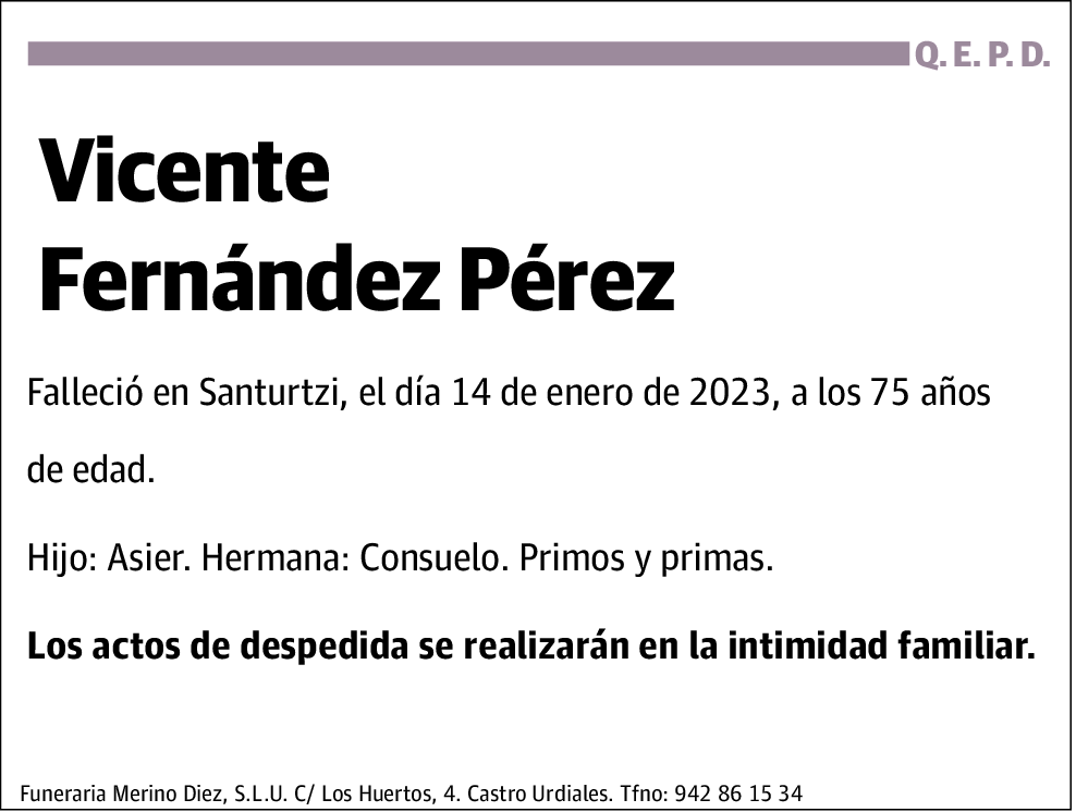 Vicente Fernández Pérez