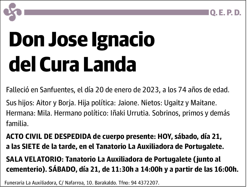 Jose Ignacio del Cura Landa