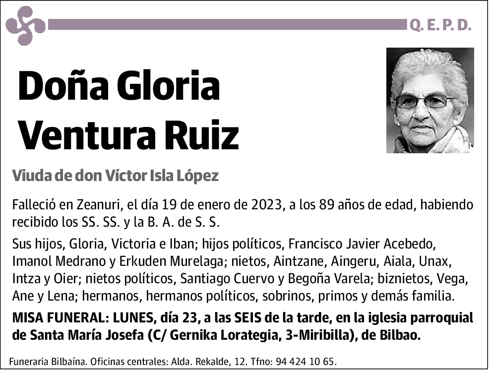 Gloria Ventura Ruiz
