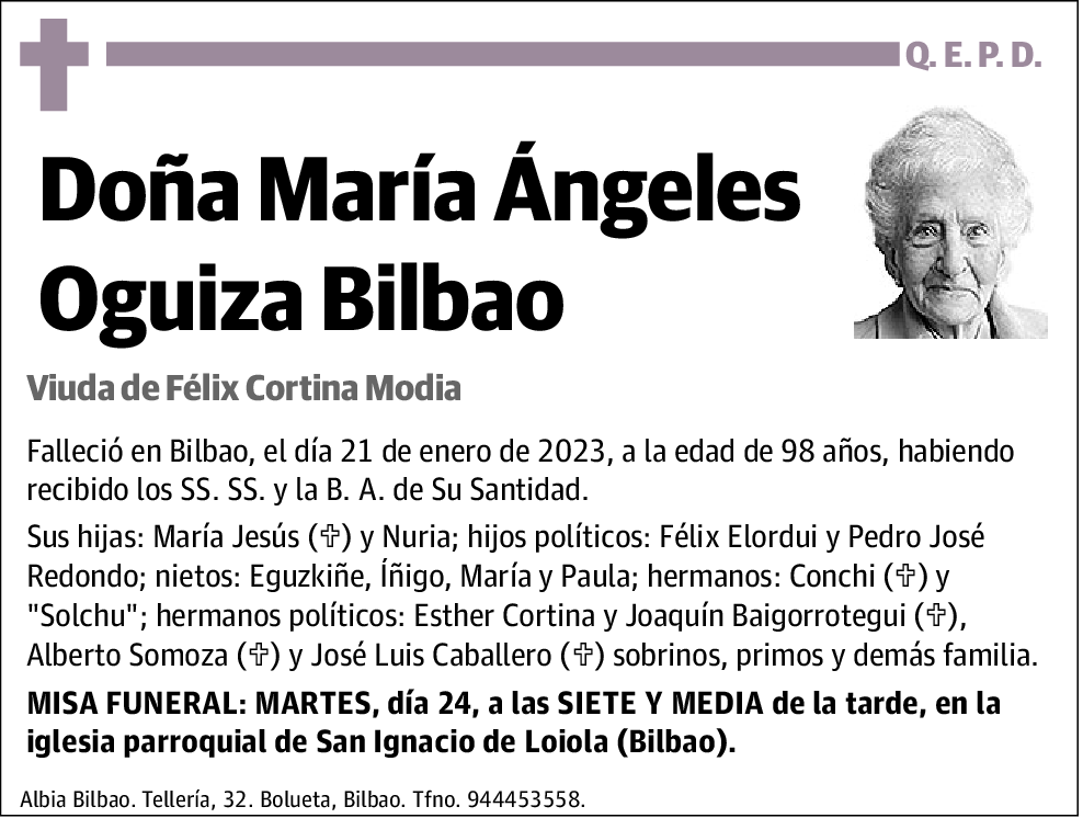 María Ángeles Oguiza Bilbao