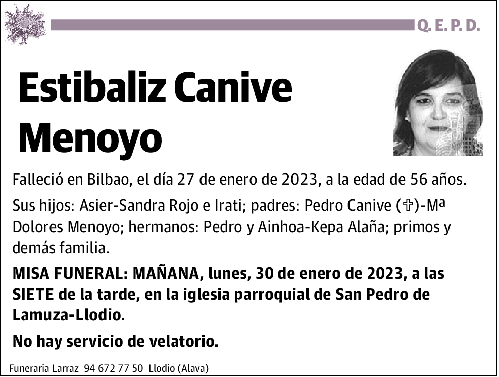 Estíbaliz Canive Menoyo